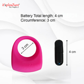 Size details: 4cm vibrating penis ring stretches to 8cm circumference